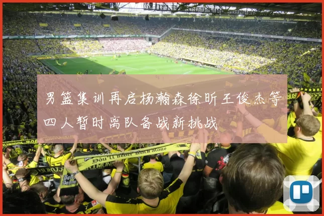 男篮集训再启杨瀚森徐昕王俊杰等四人暂时离队备战新挑战
